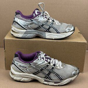 ASICS GEL-Venture 3 Women’s Running Shoes Silver Purple White T074N Size 8.5